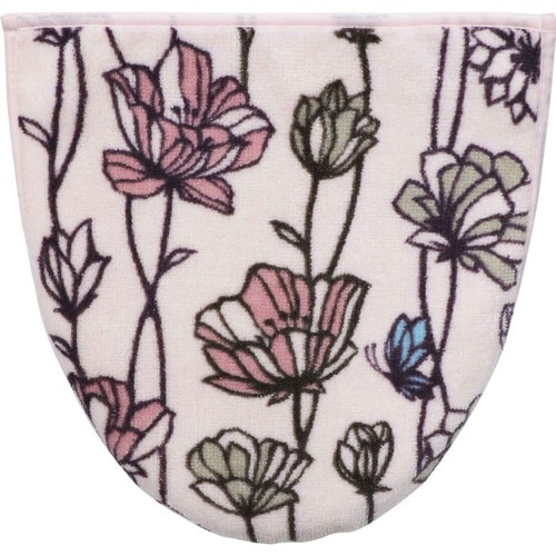 トイレ蓋カバートイレマット2点セットポピー×2