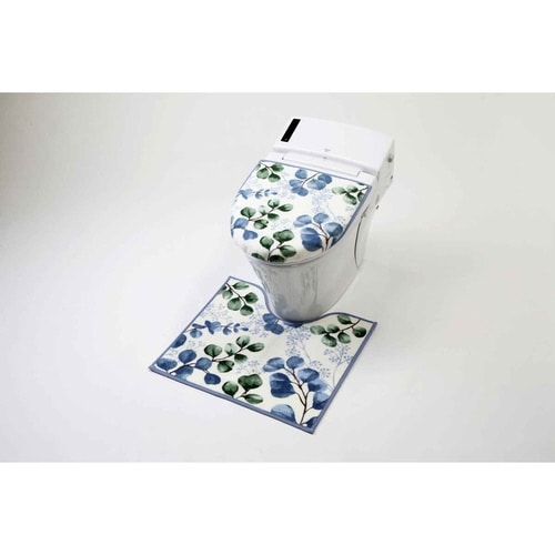 トイレ 蓋カバー トイレマット ユーカリ×2