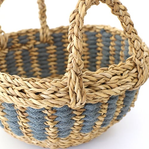 バスケット フルーツバスケット ブルーグレー×2