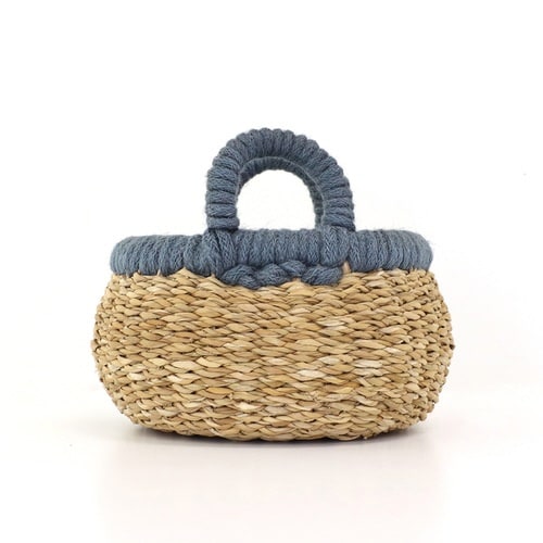 バスケット フルーツバスケット ブルーグレー×2