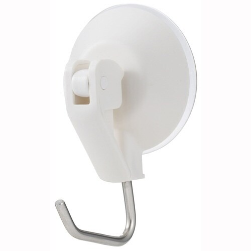 フック レバー式吸盤ツールフック ワイド ホワイト