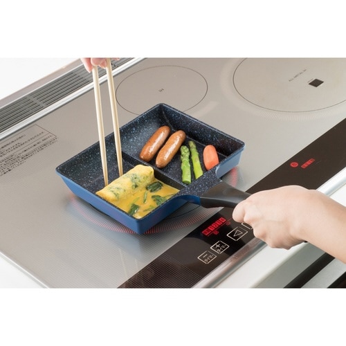 フライパン IH対応 仕切り付き トリプルパン