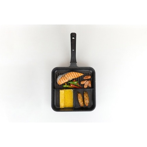 フライパン IH対応 仕切り付き トリプルパン