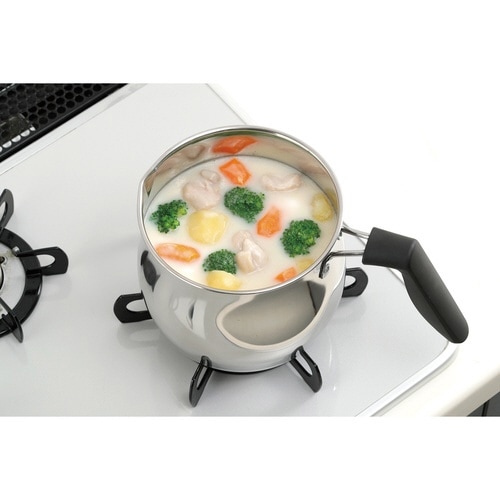 マルチポット 17cm IH対応 ステンレス製