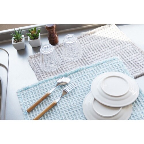 水切りマット ふわさら吸水水切りマット ブルー