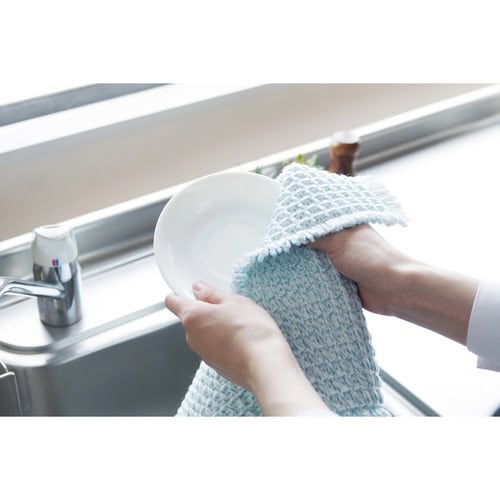 水切りマット ふわさら吸水水切りマット ブルー