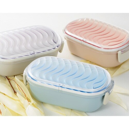 弁当箱 1段 600ml yurari グレー×2