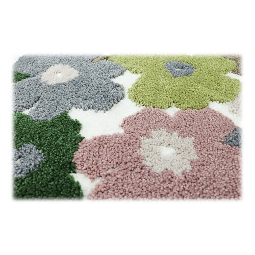 トイレマットフルール55×60cmグリーン×2