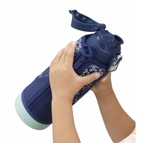 サーモス 水筒 1L ネイビーミント