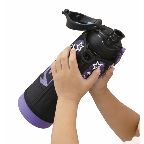 サーモス 水筒 1L ブラックパープル