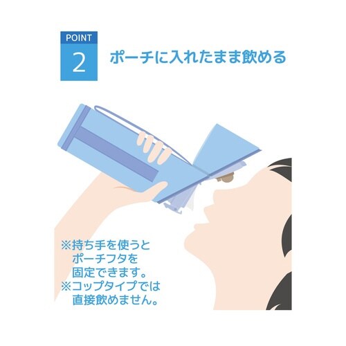 サーモス ボトルカバー ライトブルー