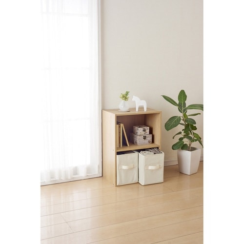 収納ケース SPACE−KIT アイボリー×2