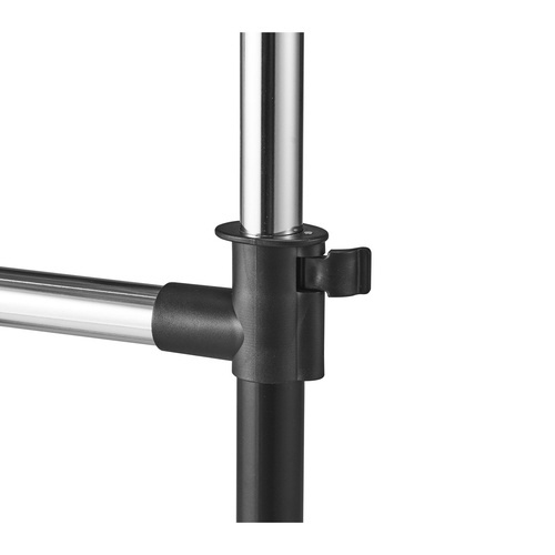 ハンガーラック 2段パイプハンガー ブラック