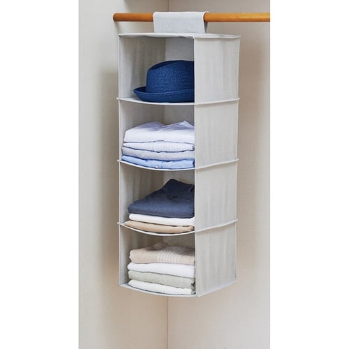 クローゼット 吊り下げ 収納ラック 4段