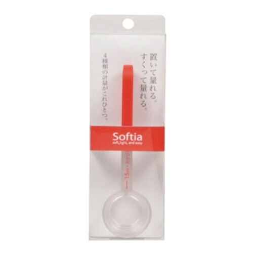 置いて量れる計量スプーン Softia レッド