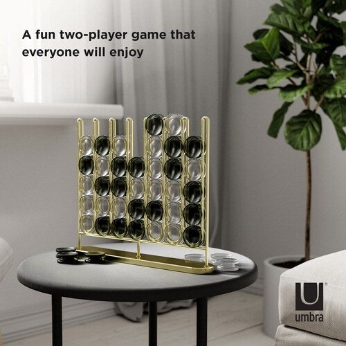 umbra オブジェ スタックス ブラス 四目並べ