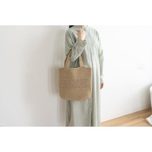 手提げ バッグ マルシェシリーズ ベージュ×2