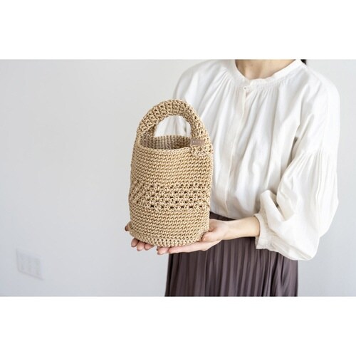 バッグ 手持ち マルシェシリーズ ベージュ×2