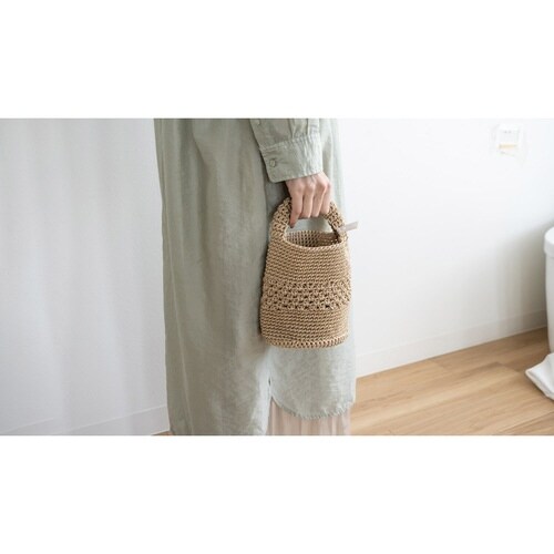 バッグ 手持ち マルシェシリーズ ベージュ×2