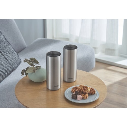 タンブラー 600ml 真空断熱 ステンレス×2