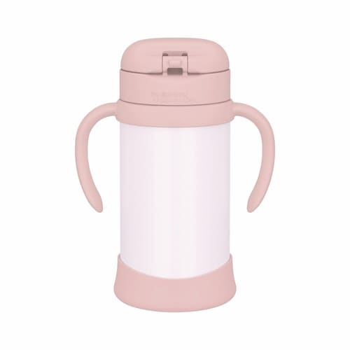 サーモス ストローマグ 魔法瓶 水筒 ピーチ