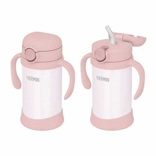 サーモス ストローマグ 魔法瓶 水筒 ピーチ