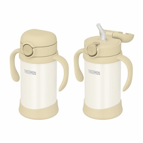 サーモス ストローマグ 魔法瓶 サンドベージュ