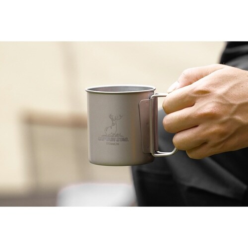 マグカップ 300ml チタン製シングルマグカップ