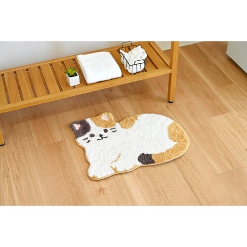 トイレマット 56×55cm ミケネコ