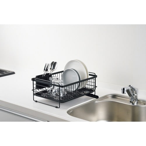 水切りラックモデリエ水切りバスケットブラック×2