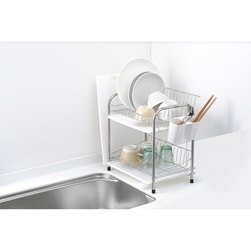 水切りラック リテラ ステンレス製 2段式
