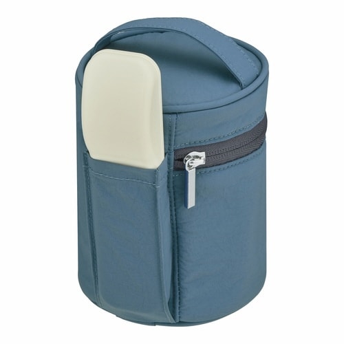 サーモス ポーチ スープジャー ブルー×2