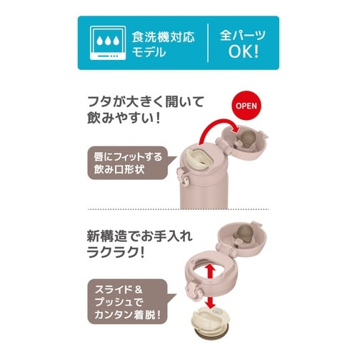 サーモス 水筒 500ml ミストベージュ