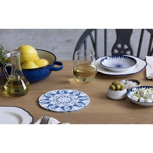 鍋敷きPelegDesign3in1ブルー×2