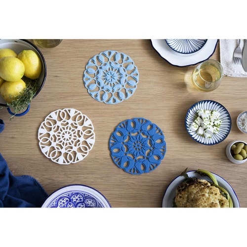 鍋敷きPelegDesign3in1ブルー×2