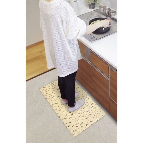 キッチンマット フラワー×2