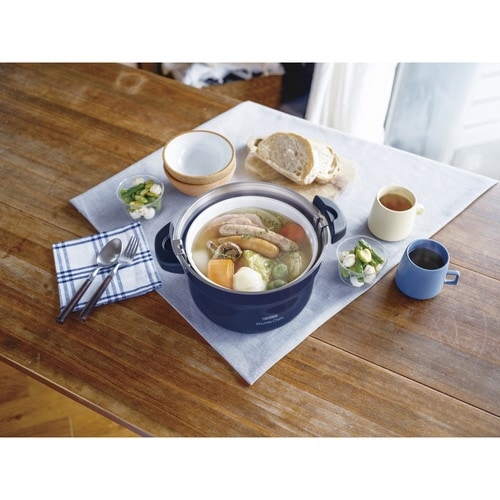 サーモス 真空保温調理器 2.8L ネイビー