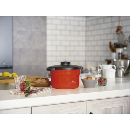 サーモス 真空保温調理器 2.8L アーバンレッド