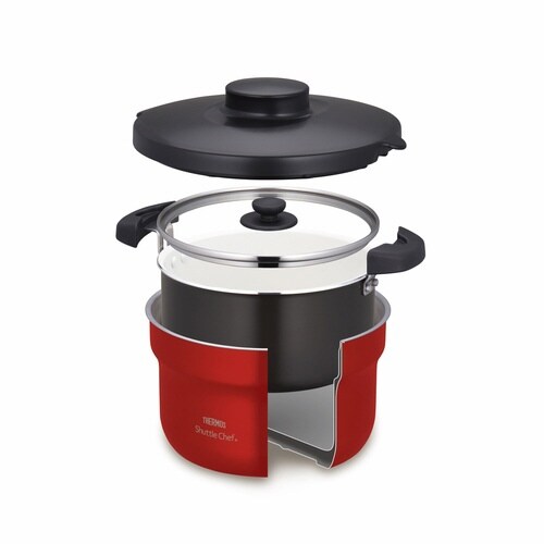 サーモス 真空保温調理器 2.8L アーバンレッド