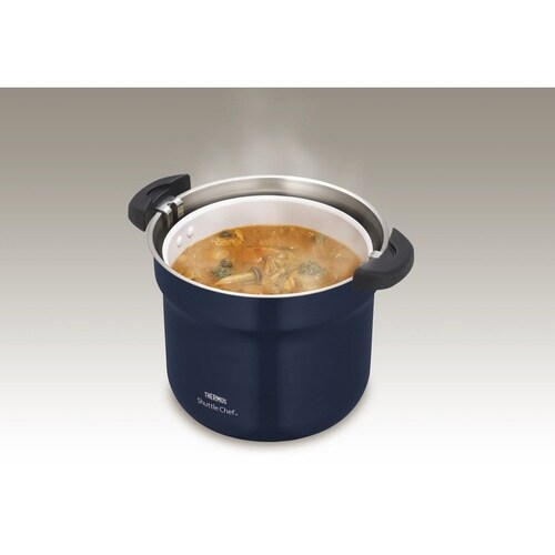 サーモス 真空保温調理器 4.3L ネイビー