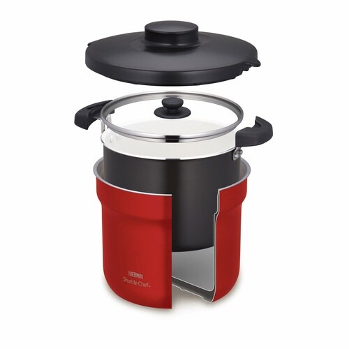 サーモス 真空保温調理器 4.3L アーバンレッド