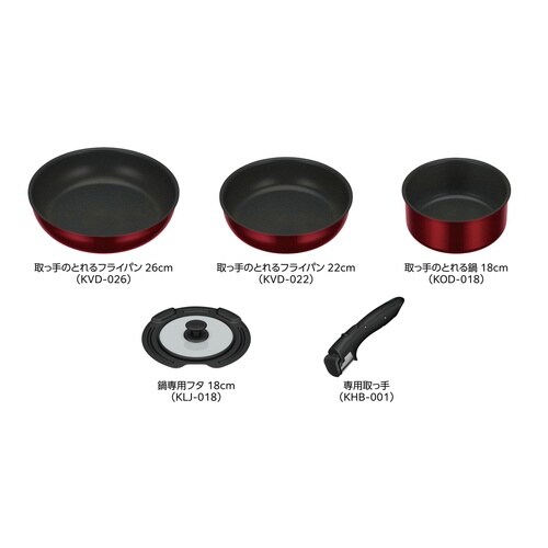 サーモス 取っ手のとれるフライパン5点セット
