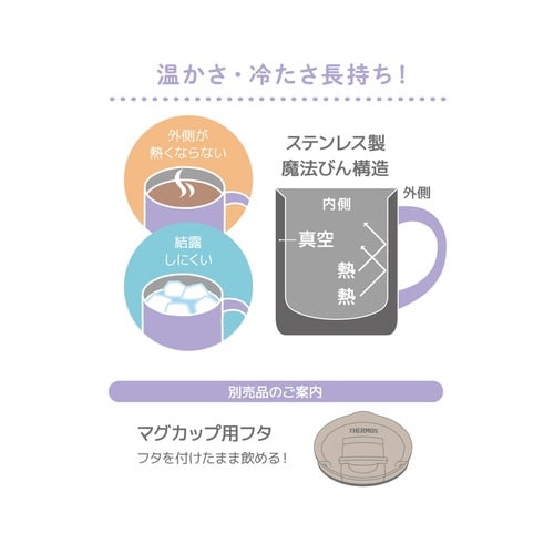 マグカップ 350ml ミッフィー 保温 保冷