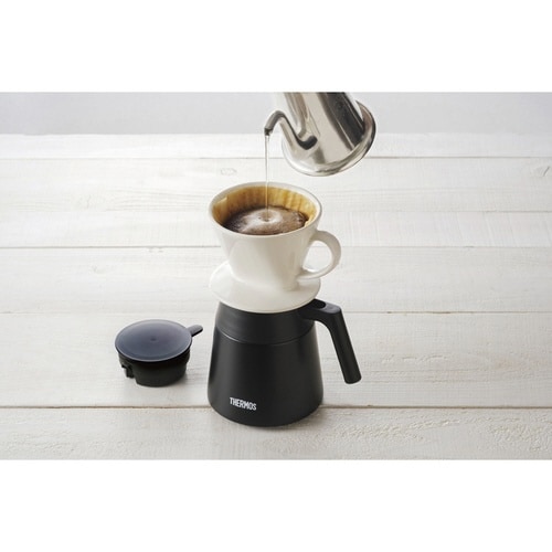 コーヒーサーバー 720ml 保温 保冷 ブラック