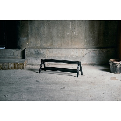 脚立 アルミ製 ワイド 踏み台 1段 ブラック