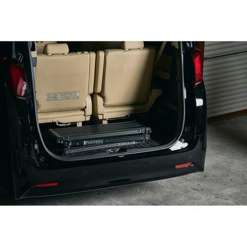 脚立 アルミ製 作業台 2段 ガレージ ブラック