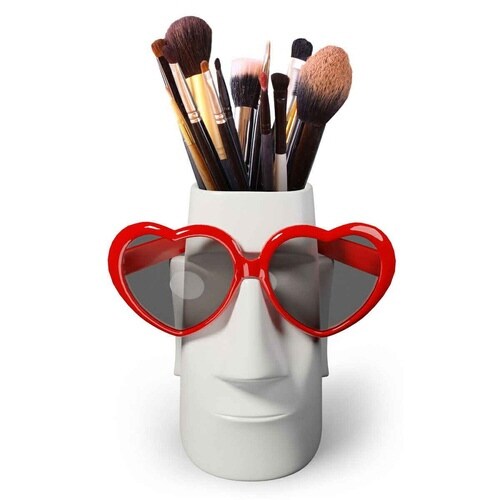 ペン立て Mustard マスタード モアイ×2