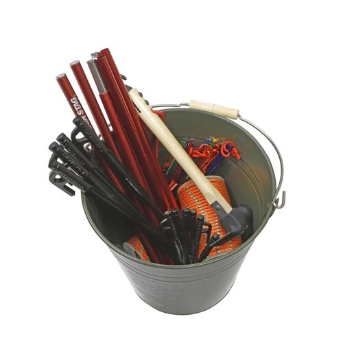 バケツ スチールバケツ10L オリーブ×2