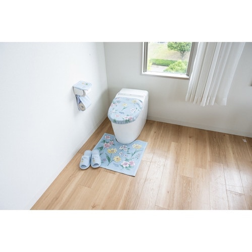 トイレマット ブルーミングシーズン ブルー×2