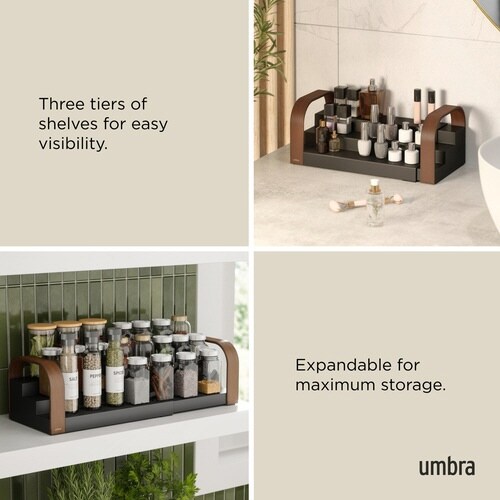 umbra 調味料ラック ベルウッド ブラック